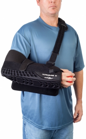 DonJoy UltraSling™ III Shoulder Sling immobilization for rotator cuff repairs, capsular shifts Bankhart Repairs Glenohumeral Dislocations Subluxation & Soft Tissue Repairs Strains